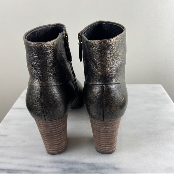 Cole Haan Cassidy Metallic Bronze Ankle Booties - Picture 4 of 7